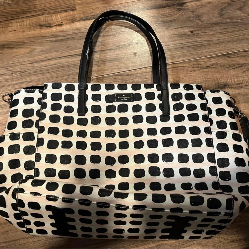 Kate Spade Grove Street Kaylie Polka Dot Pattern Xlg Baby Diaper Bag